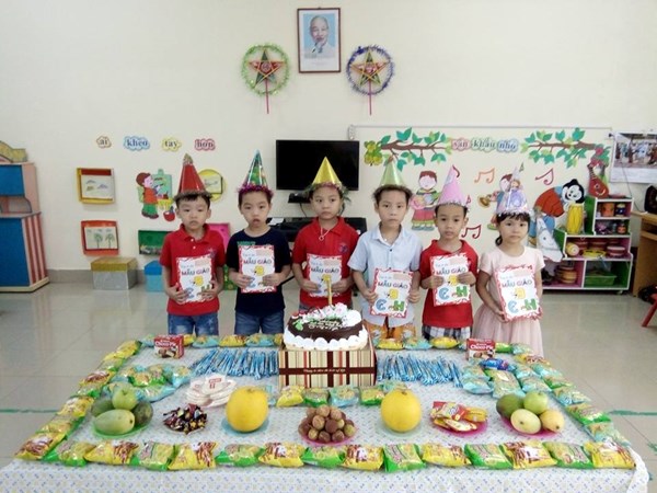                 Lớp A3 tổ chức sinh nhật cho các bé sinh tháng 05,06,07. 